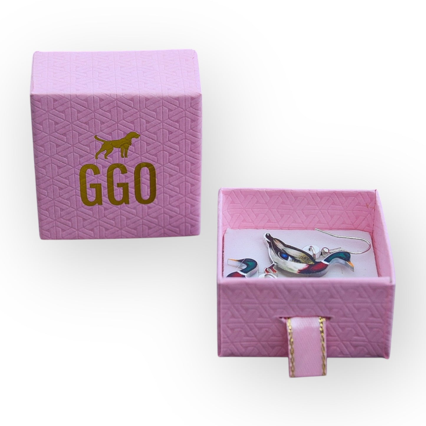 GGO Mallard Duck Dangle Earrings