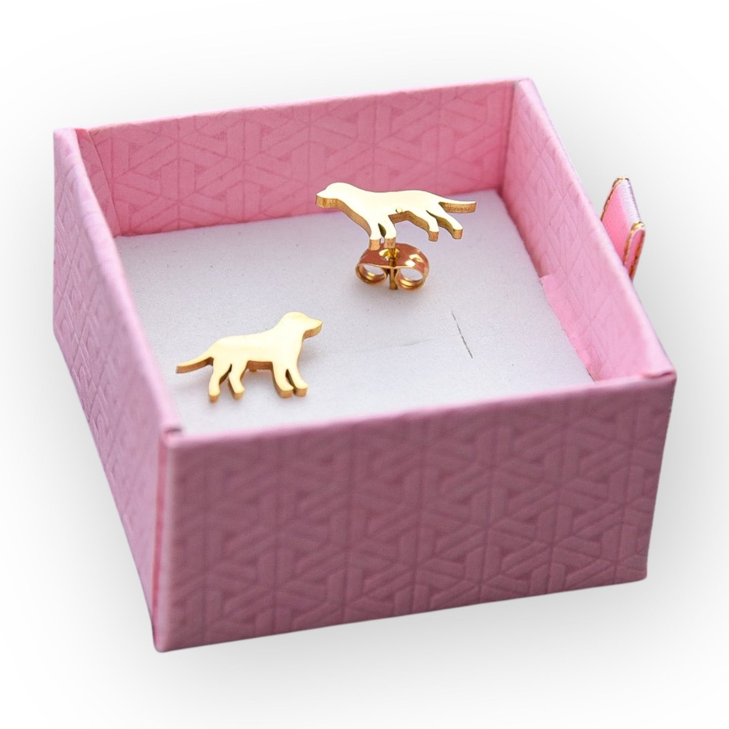 GGO Gold Lab Silhouette Studs