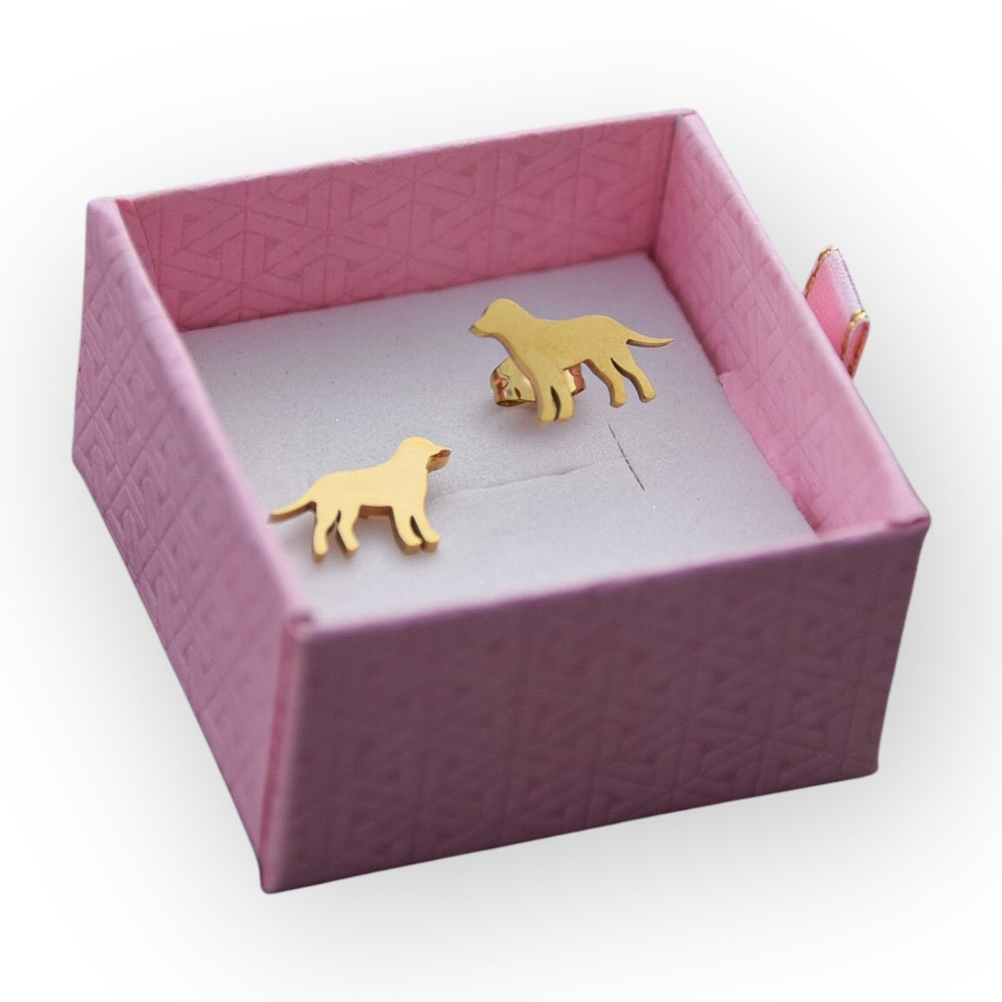 GGO Gold Lab Silhouette Studs