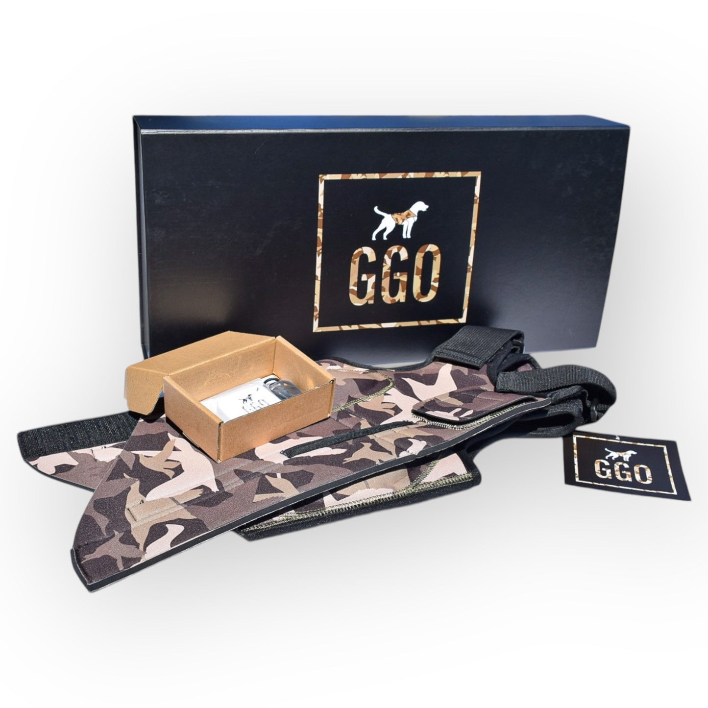 Good Girl Outfitters Guardian Dog Vest w/ Built-in GPS Tracker (BROWN)