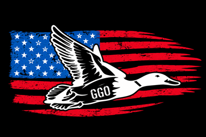 GGO Mallard & Flag Decal
