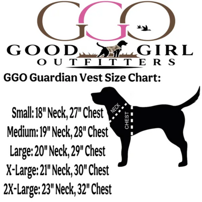 Good Girl Outfitters Guardian Dog Vest w/ Built-in GPS Tracker (PINK)